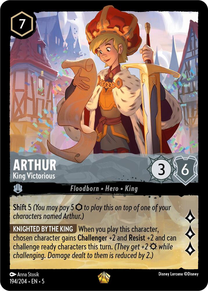 Arthur - King Victorious (194/204) - Shimmering Skies (5) - Foil