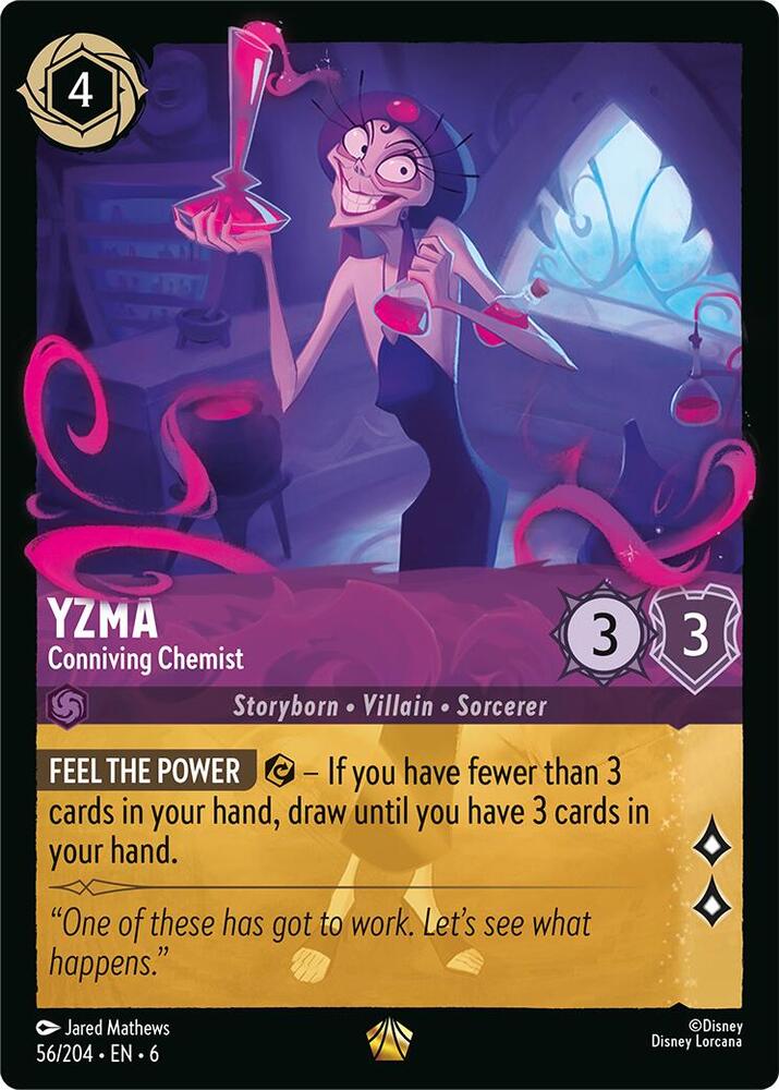 Yzma - Conniving Chemist (56/204) - Azurite Sea (6) - Foil