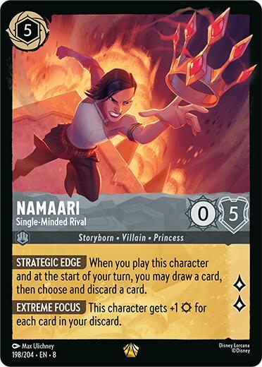 Namaari - Single-Minded Rival (198/204) - Reign of Jafar (8) - Foil