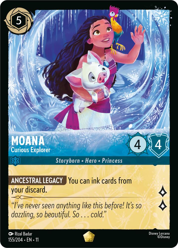 Moana - Curious Explorer (155/204) - Winterspell (11) - Foil