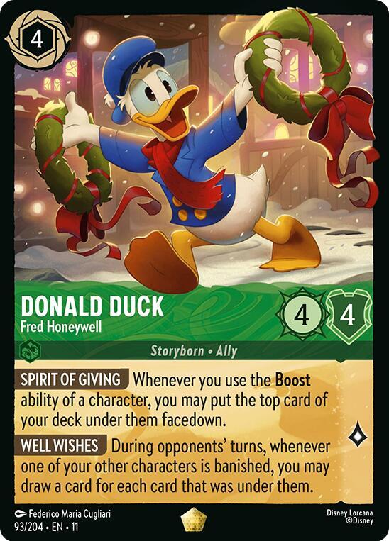 Donald Duck - Fred Honeywell (93/204) - Winterspell (11) - Foil