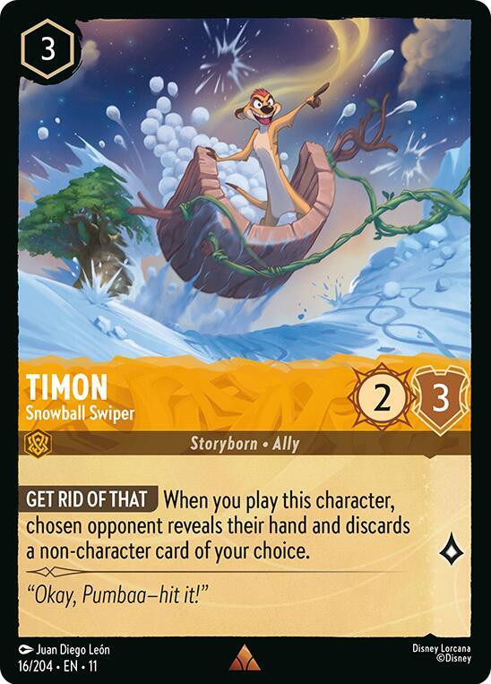 Timon - Snowball Swiper (16/204) - Winterspell (11) - Foil
