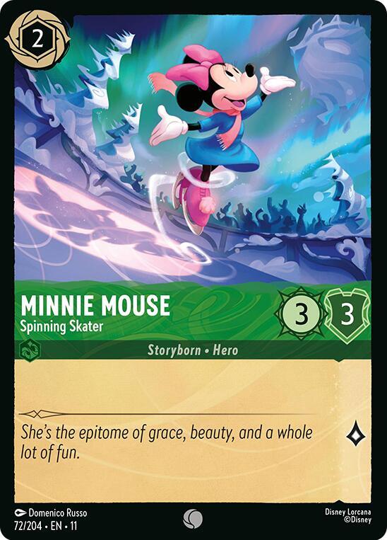 Minnie Mouse - Spinning Skater (72/204) - Winterspell (11) - Foil
