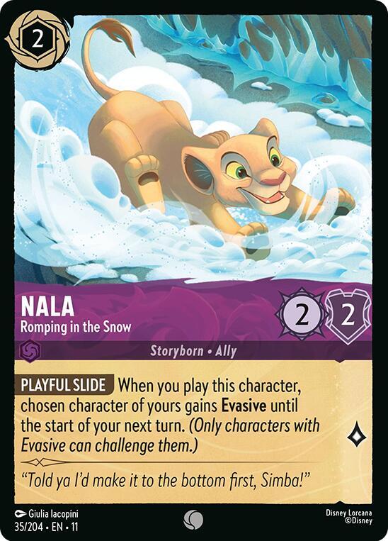 Nala - Romping in the Snow (35/204) - Winterspell (11) - Foil