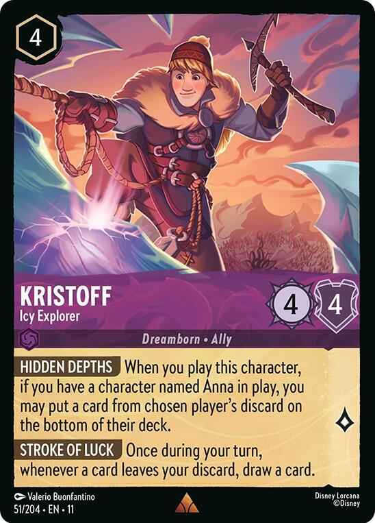Kristoff - Icy Explorer (51/204) - Winterspell (11) - Foil