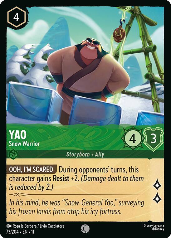 Yao - Snow Warrior (73/204) - Winterspell (11) - Foil