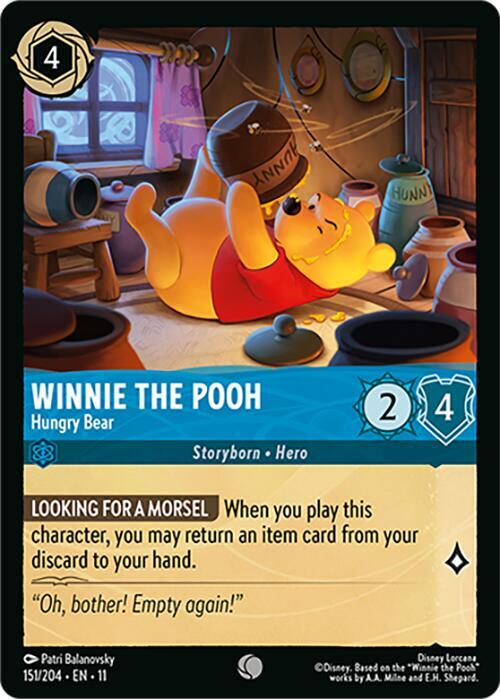 Winnie the Pooh - Hungry Bear (151/204) - Winterspell (11) - Foil
