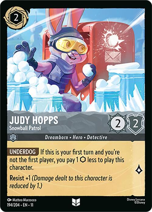 Judy Hopps - Snowball Patrol (194/204) - Winterspell (11) - Foil