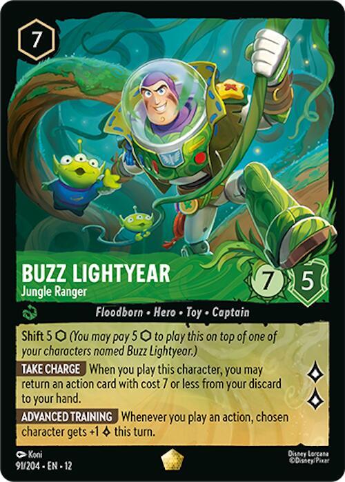 Buzz Lightyear - Jungle Ranger (91/204) - Wilds Unknown (12) - Foil