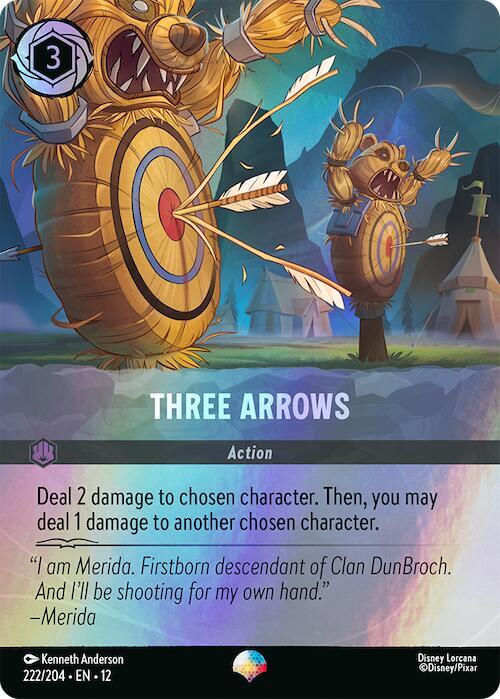 Three Arrows (222/204) - Wilds Unknown (12) - Epic