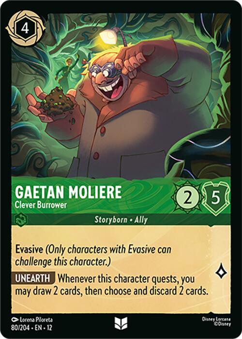 Gaetan Moliere - Clever Burrower (80/204) - Wilds Unknown (12) - Foil