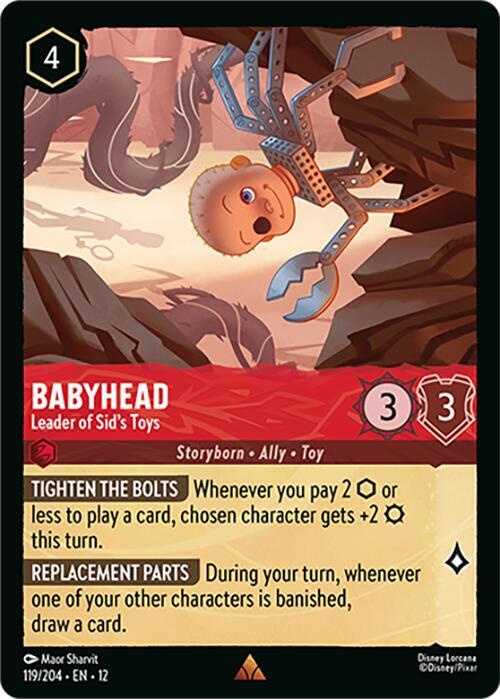 Babyhead - Leader of Sid's Toys (119/204) - Wilds Unknown (12) - Foil