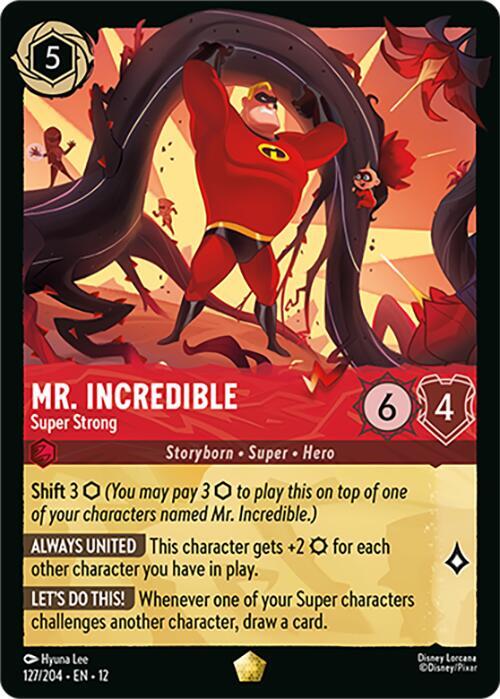 Mr. Incredible - Super Strong (127/204) - Wilds Unknown (12) - Foil