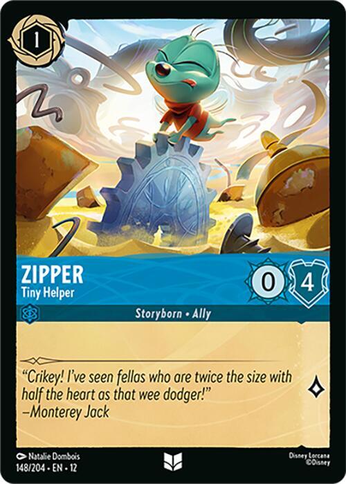 Zipper - Tiny Helper (148/204) - Wilds Unknown (12) - Foil