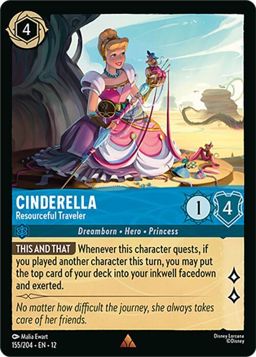 Cinderella - Resourceful Traveler (155/204) - Wilds Unknown (12) - Foil