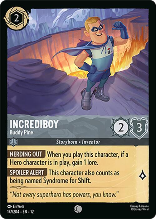 Incrediboy - Buddy Pine (177/204) - Wilds Unknown (12) - Foil