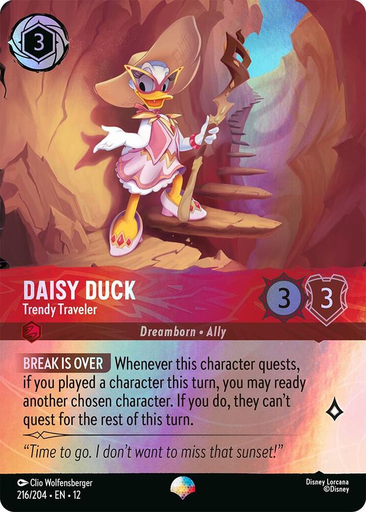 Daisy Duck - Trendy Traveler (216/204) - Wilds Unknown (12) - Epic
