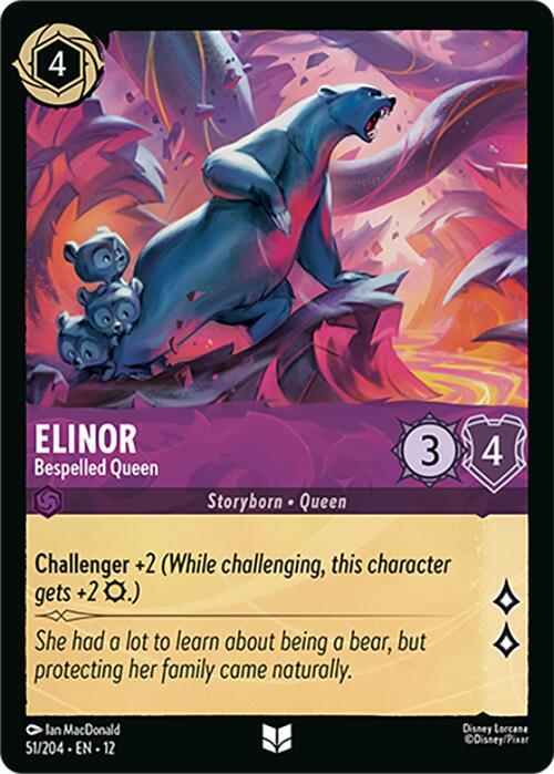 Elinor - Bespelled Queen (51/204) - Wilds Unknown (12) - Foil