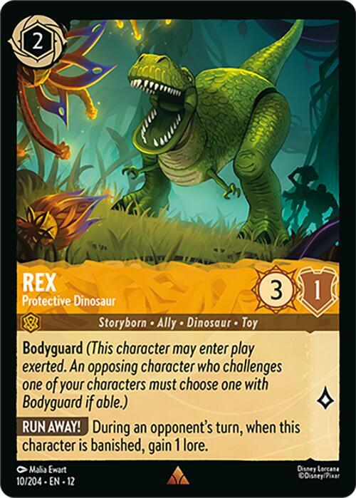 Rex - Protective Dinosaur (10/204) - Wilds Unknown (12) - Foil