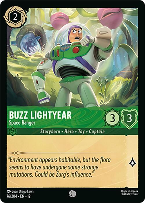 Buzz Lightyear - Space Ranger (76/204) - Wilds Unknown (12) - Foil