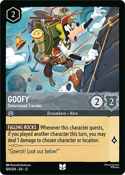 Goofy - Determined Traveler (189/204) - Wilds Unknown (12) - Foil