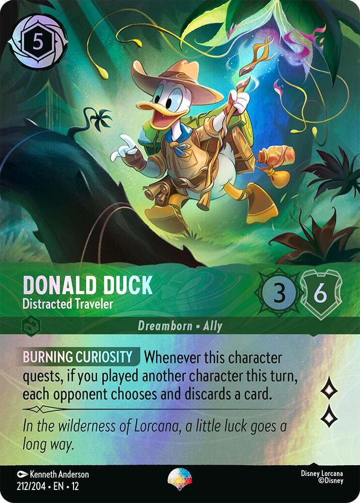 Donald Duck - Distracted Traveler (212/204) - Wilds Unknown (12) - Epic