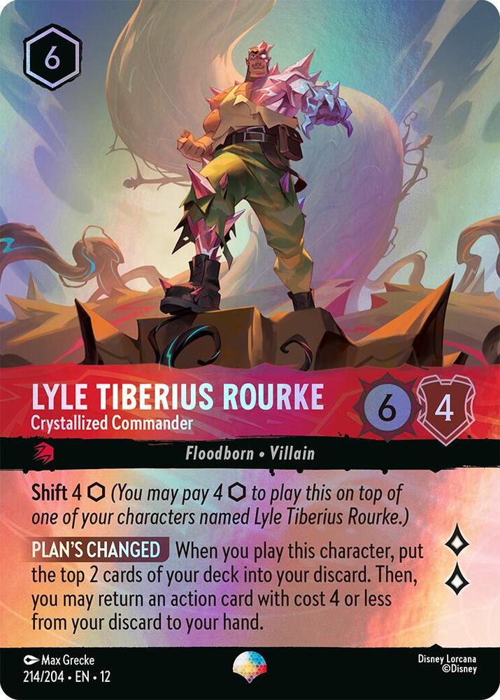 Lyle Tiberius Rourke - Crystallized Commander (214/204) - Wilds Unknown (12) - Epic
