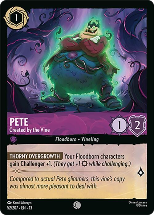 Pete - Created by the Vine (52/207) - Attack of the Vine! (13) - Foil