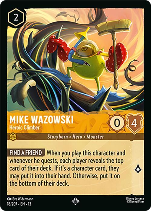 Mike Wazowski - Heroic Climber (18/207) - Attack of the Vine! (13) - Foil