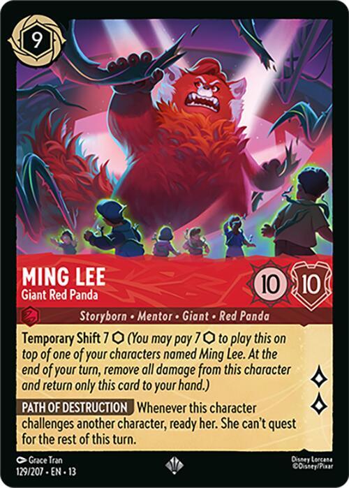 Ming Lee - Giant Red Panda (129/207) - Attack of the Vine! (13) - Foil