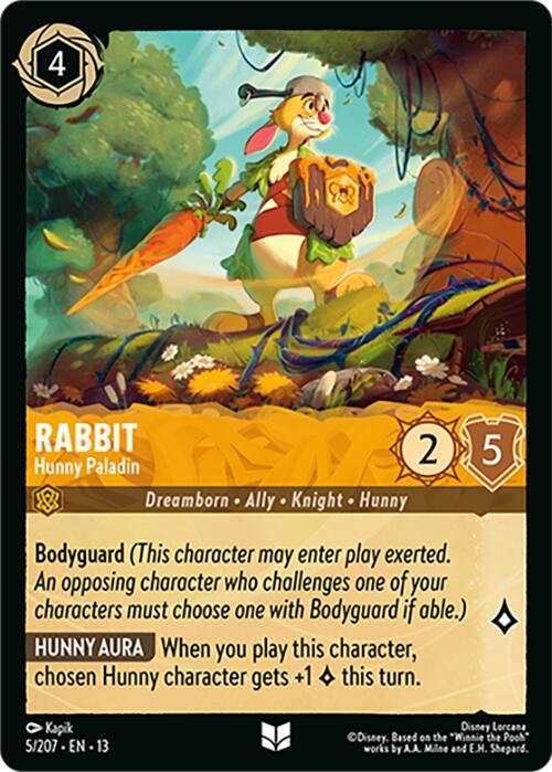 Rabbit - Hunny Paladin (5/207) - Attack of the Vine! (13) - Foil