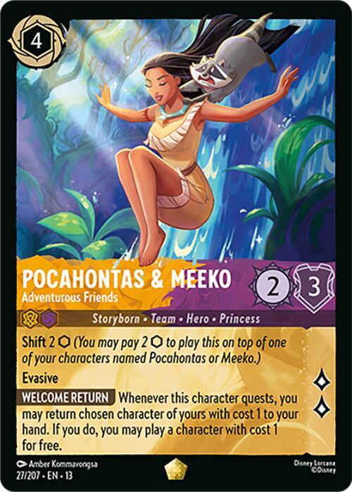 Pocahontas & Meeko - Adventurous Friends (27/207) - Attack of the Vine! (13) - Foil