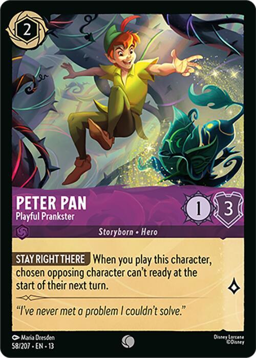 Peter Pan - Playful Prankster (58/207) - Attack of the Vine! (13) - Foil