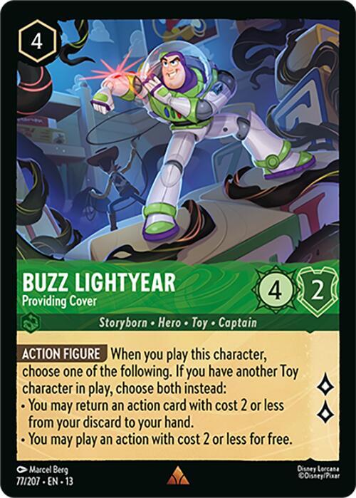 Buzz Lightyear - Providing Cover (77/207) - Attack of the Vine! (13) - Foil