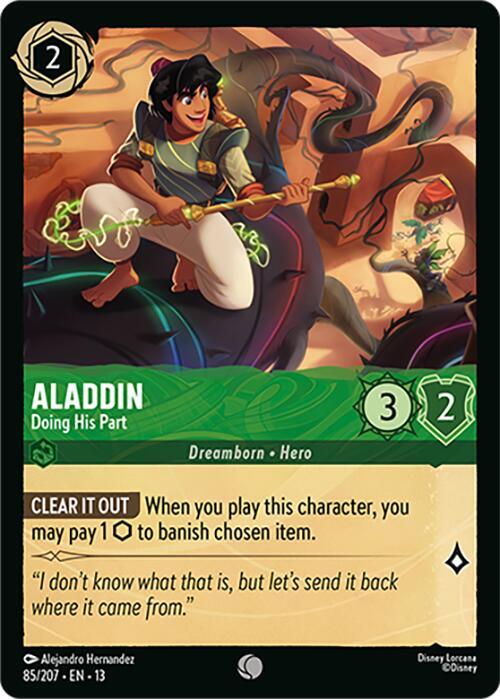 Aladdin - Doing His Part (85/207) - Attack of the Vine! (13) - Foil
