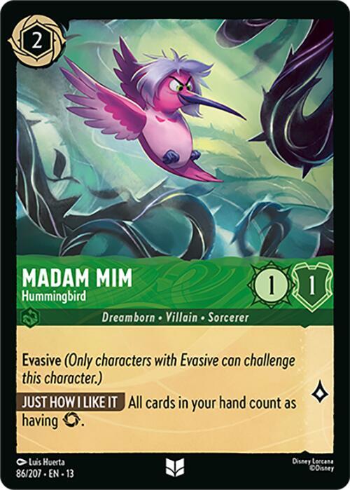 Madam Mim - Hummingbird (86/207) - Attack of the Vine! (13) - Foil