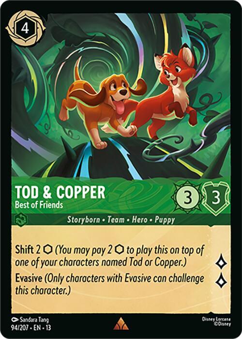Tod & Copper - Best of Friends (94/207) - Attack of the Vine! (13) - Foil