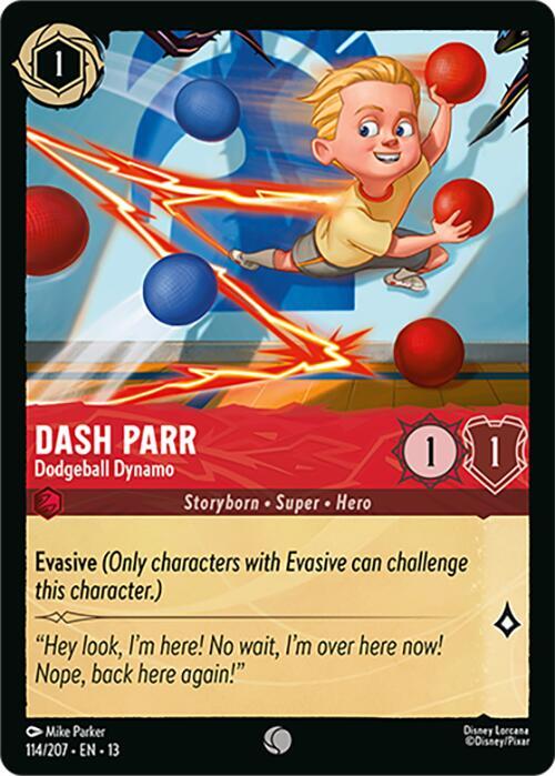 Dash Parr - Dodgeball Dynamo (114/207) - Attack of the Vine! (13) - Foil