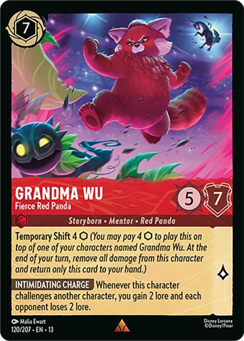 Grandma Wu - Fierce Red Panda (120/207) - Attack of the Vine! (13) - Foil