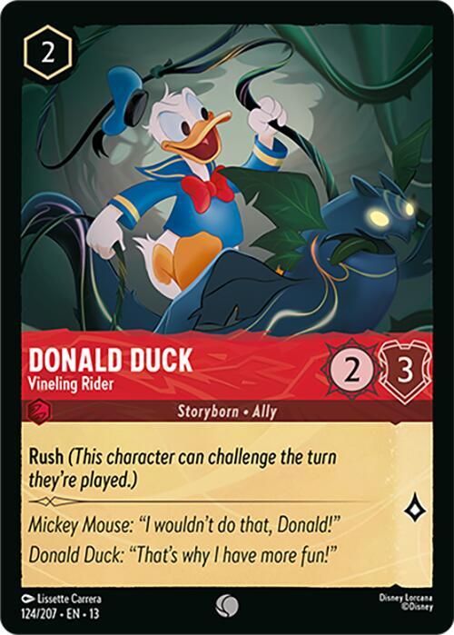Donald Duck - Vineling Rider (124/207) - Attack of the Vine! (13) - Foil