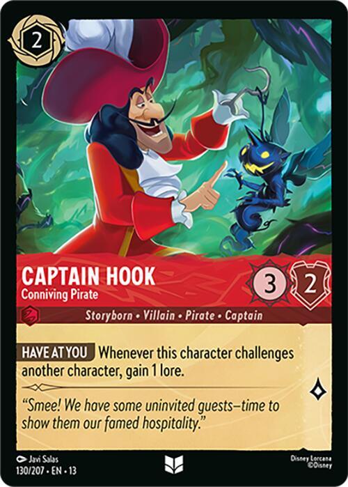 Captain Hook - Conniving Pirate (130/207) - Attack of the Vine! (13) - Foil