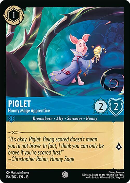 Piglet - Hunny Mage Apprentice (154/207) - Attack of the Vine! (13) - Foil