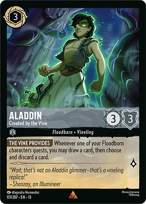 Aladdin - Created by the Vine (177/207) - Attack of the Vine! (13) - Foil
