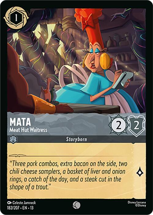 Mata - Meat Hut Waitress (182/207) - Attack of the Vine! (13) - Foil