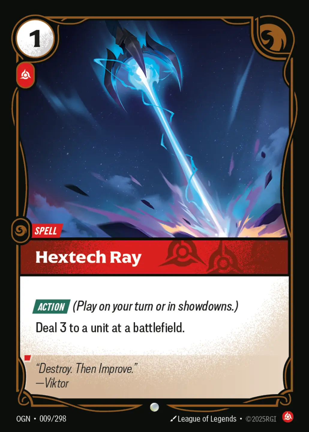 Hextech Ray (009/298) - OGN - Foil