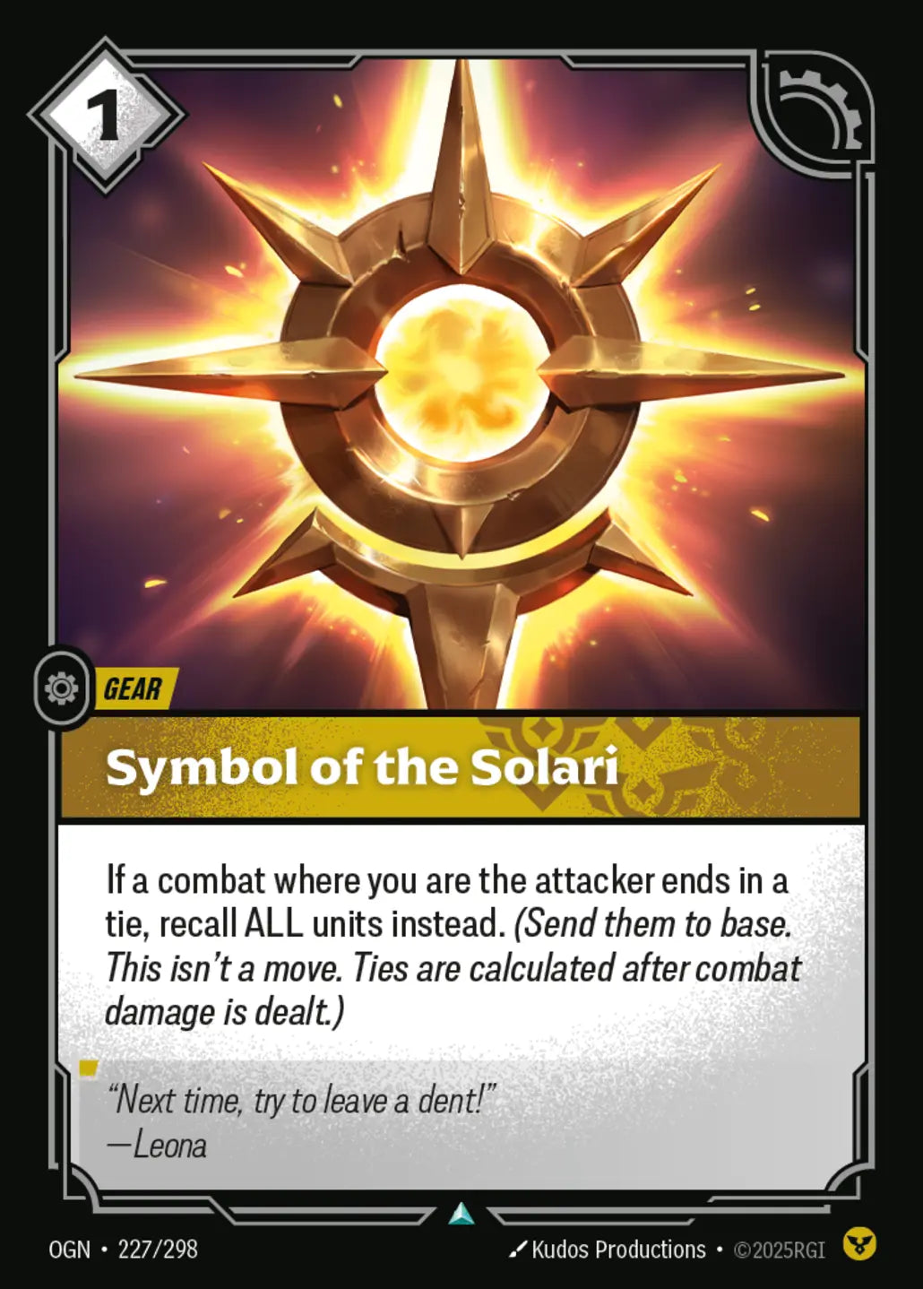 Symbol of the Solari (227/298) - OGN