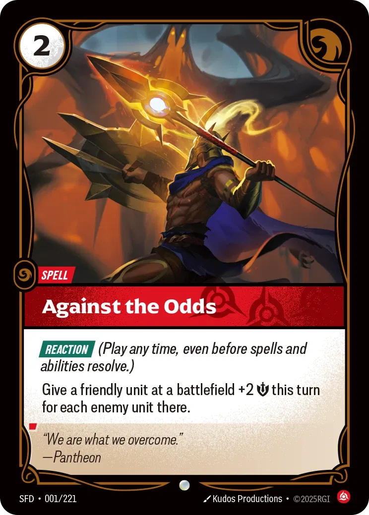 Against the Odds (001/221) - SFD - Foil