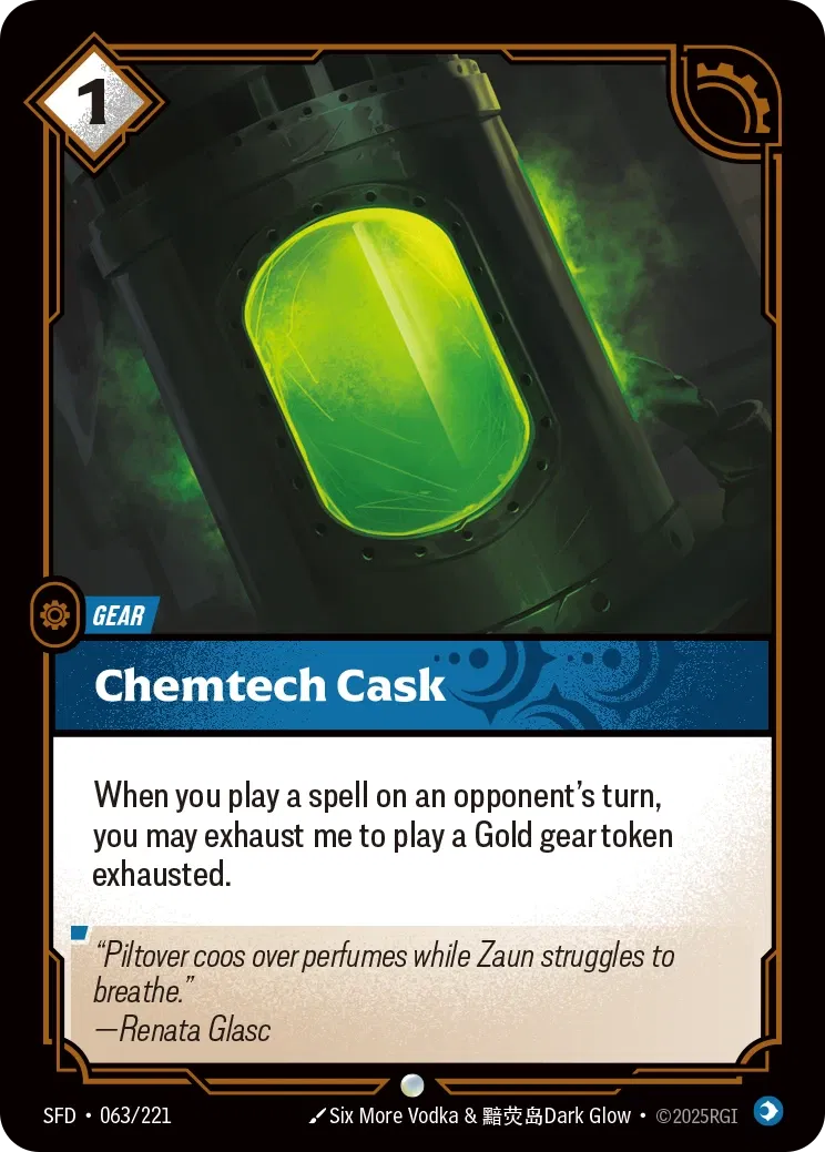 Chemtech Cask (063/221) - SFD - Foil