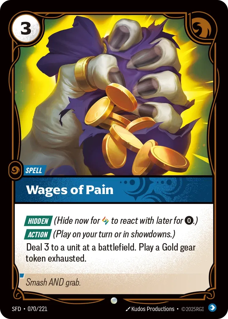 Wages of Pain (070/221) - SFD - Foil