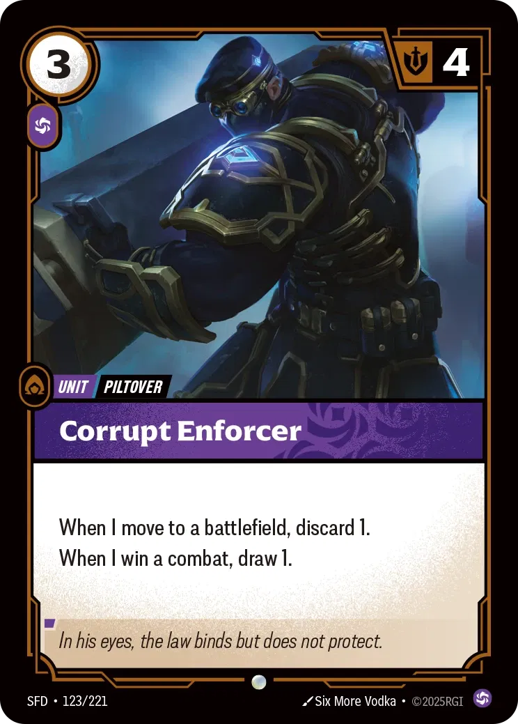 Corrupt Enforcer (123/221) - SFD - Foil
